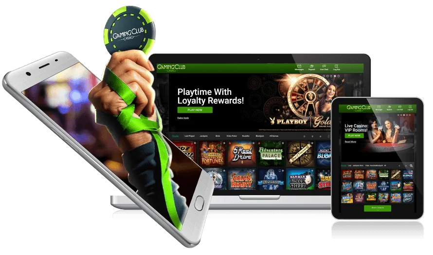 Gaming Club Casino welcome bonus banner